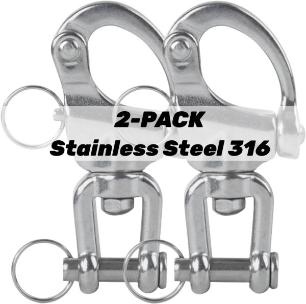 Faneta Swivel Snap Shackle Stainless Steel 2.75in-1