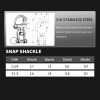 316 Stainless Steel Quick Release Snap Shackle Swivel Laorde-4