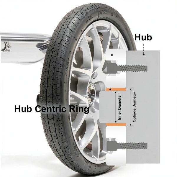 X AUTOHAUX Hub Centric Rings 4 Pcs Plastic-2