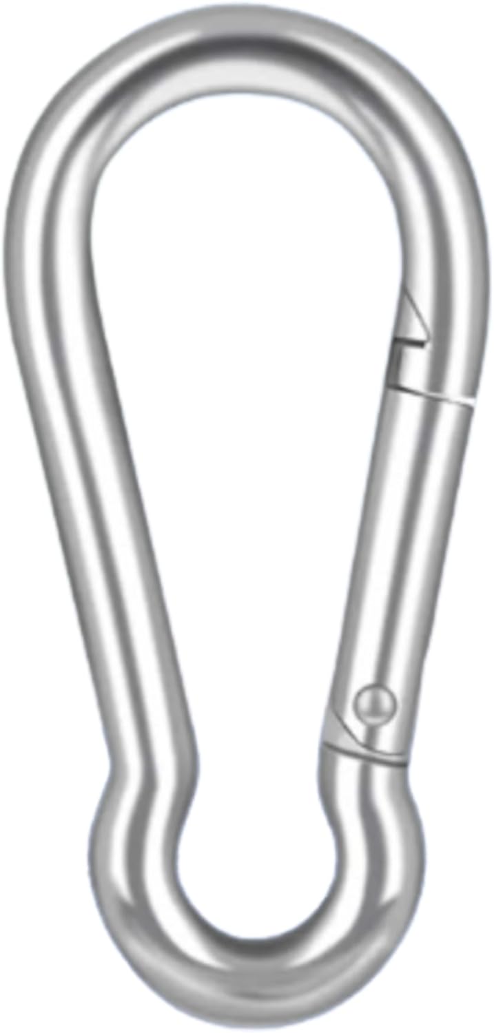 Marine snap hook being used to secure a dock line
