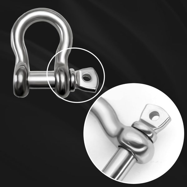 316 Stainless Steel Shackles by Laorde for Sailing Rigging-3