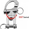 316 Stainless Steel Quick Release Snap Shackle Swivel Laorde-2