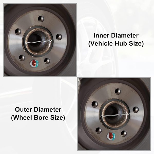 X AUTOHAUX Windshield Wiper Nozzle 4 Pcs Plastic Hub Centric-3
