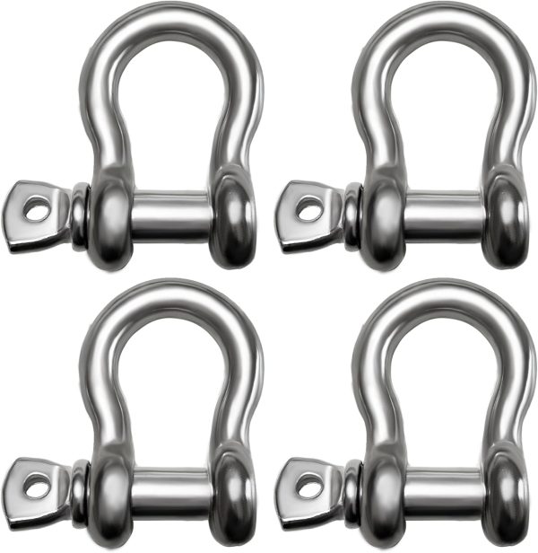 316 Stainless Steel Shackles by Laorde for Sailing Rigging-0