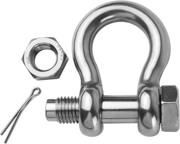 Stainless Steel D Ring Shackles by MEMUME for Boating-2