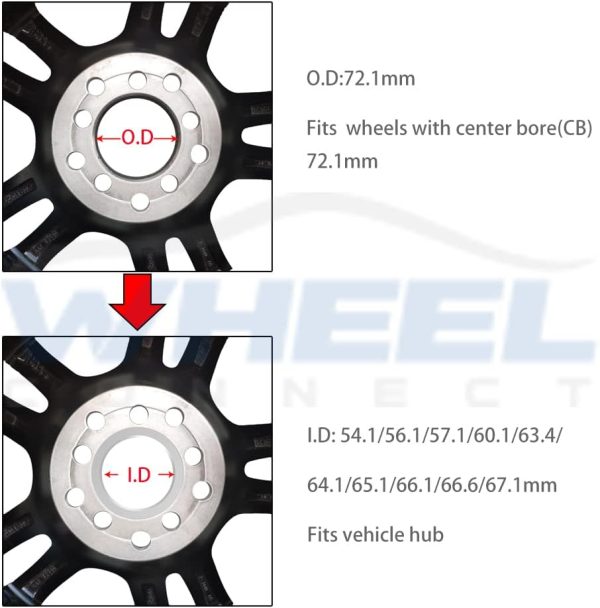Wheel Connect Hub Centric Rings for Automotive-1