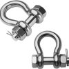Stainless Steel D Ring Shackles by MEMUME for Boating-1