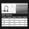 316 Stainless Steel Shackles by Laorde for Sailing Rigging-4