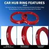 Wheel Hub Ring LUJIANI Aluminum Center 73.1mm-2