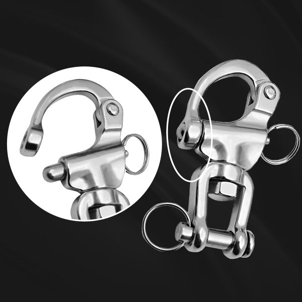 316 Stainless Steel Quick Release Snap Shackle Swivel Laorde-3