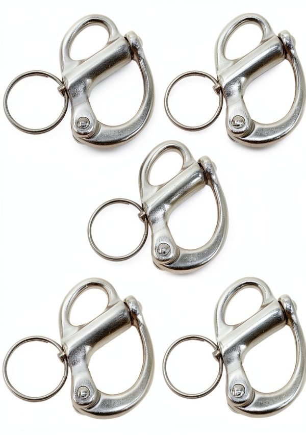 MDEOOSKY Snap Shackles 316 Stainless Steel 5 Pack-0