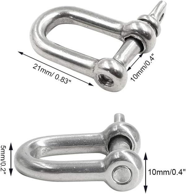 Eilumduo Stainless Steel Sailing Rigging Shackles-1