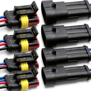 ZUOZE 3-Pin Waterproof Spark Plug Wire Connectors-0