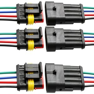 ZUOZE 4-Pin Waterproof Ignition Plug Connectors-0