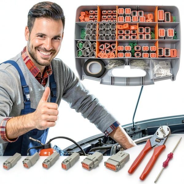 ALFOCI DT Connector Kit 482pcs Deutsch Series with Crimp Tools-6