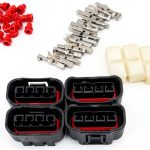 Ignition Coil Plug Connector WEITARI 4pcs Chrome Fit 90980-11885-0