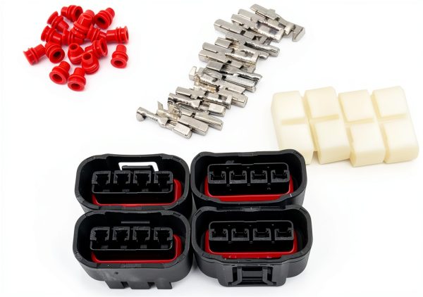 Ignition Coil Plug Connector WEITARI 4pcs Chrome Fit 90980-11885-0