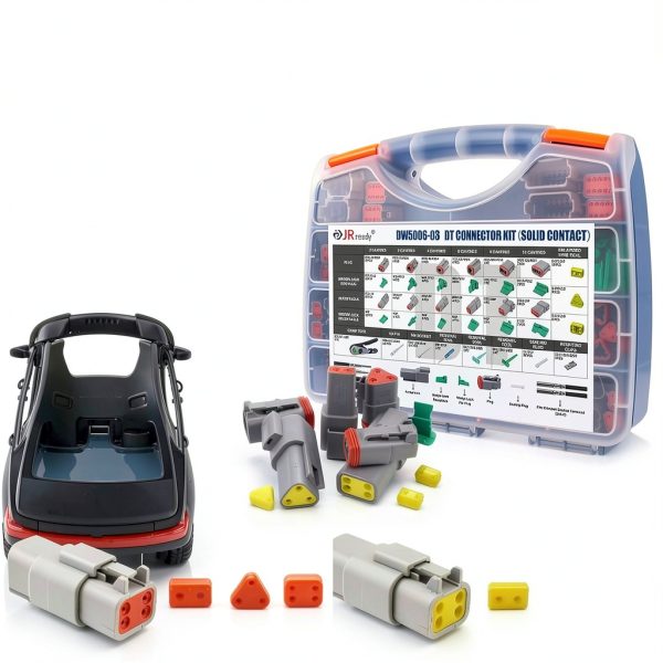 JRready Deutsch DT Connector Kit 439-Piece Crimp Tool Nickel Terminals-2