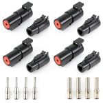 DTHD Connector JRready Heavy Duty PEI Pin 12V Black 16pcs-0