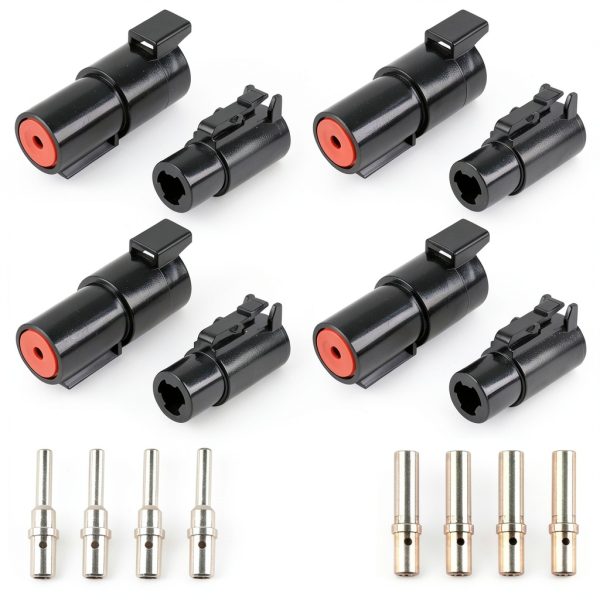 DTHD Connector JRready Heavy Duty PEI Pin 12V Black 16pcs-0