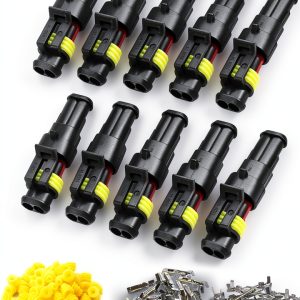 ZUOZE 2-Pin Ignition Plug Connector 10PCS High Temp Nylon Terminal-0