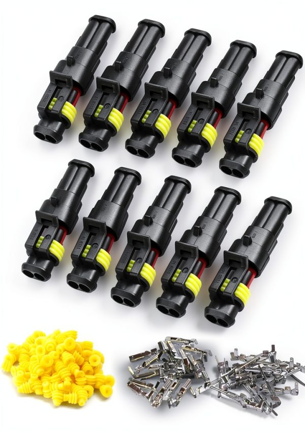 ZUOZE 2-Pin Ignition Plug Connector 10PCS High Temp Nylon Terminal-0