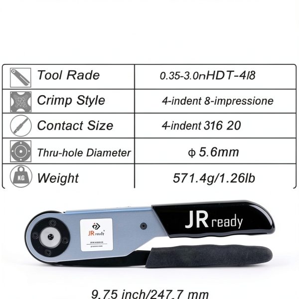 JRready DT DTM DTP Crimping Tool with Aluminum Handle Model ST6306-1-6