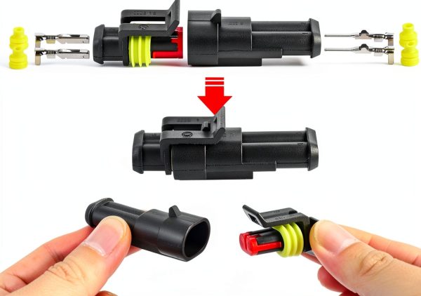 ZUOZE 2-Pin Ignition Plug Connector 10PCS High Temp Nylon Terminal-4