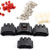 Ignition Coil Plug Connector WEITARI 4pcs Chrome Fit 90980-11885-2
