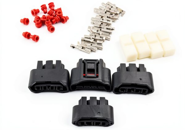 Ignition Coil Plug Connector WEITARI 4pcs Chrome Fit 90980-11885-2