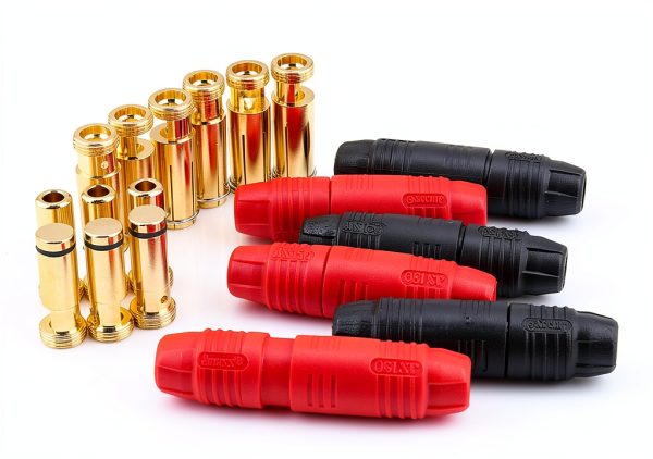 Amass AS150 6 Pair Connectors Nylon Copper 24K Gold Plated Current-0