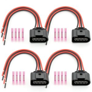 Ignition Coil Connector Svicari LH0058 Copper 4 Pin Automotive Harness-0