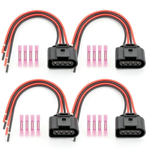 Ignition Coil Connector Svicari LH0058 Copper 4 Pin Automotive Harness-0