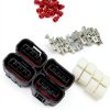 Ignition Coil Plug Connector WEITARI 4pcs Chrome Fit 90980-11885-4