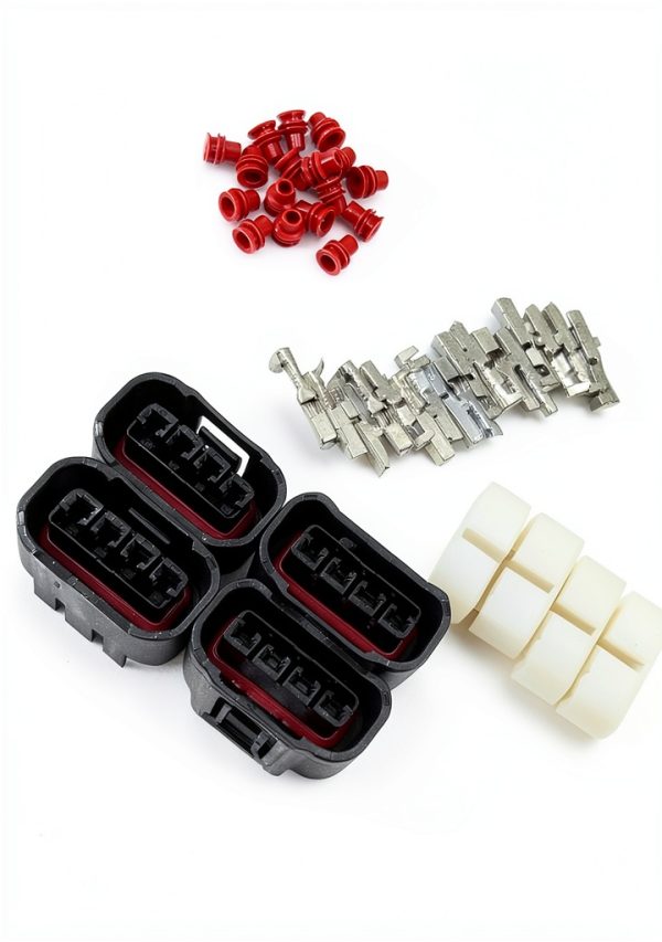 Ignition Coil Plug Connector WEITARI 4pcs Chrome Fit 90980-11885-4